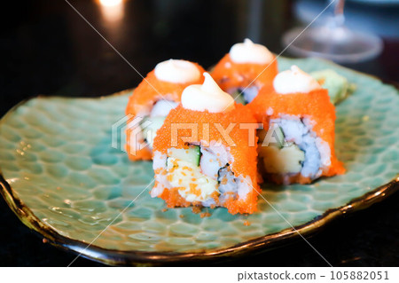 California maki or Japanese rolls ,Japanese food 105882051