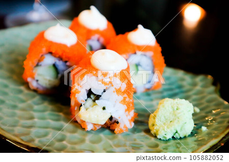 California maki or Japanese rolls ,Japanese food 105882052