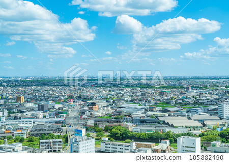 Gifu Prefectural Government Office, View from Seiryu Lobby <Gifu City, Gifu Prefecture> 105882490
