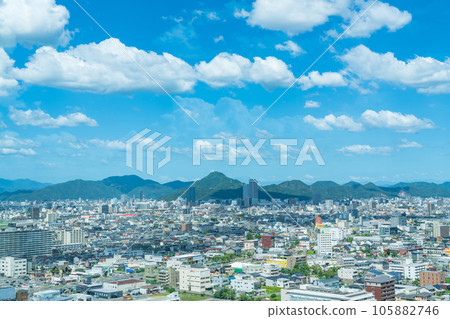 Gifu Prefectural Government Office, View from Seiryu Lobby <Gifu City, Gifu Prefecture> 105882746