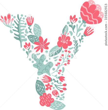 Spring's in Bloom- Monogram Floral Letter