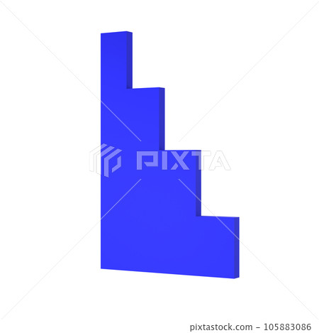 3d Abstract Dark blue stairs scene isolated with clipping path. architectural structure Minimal wall mockup product stage showcase. Modern minimal abstract illustration for advertising products 3d Abstract Dark blue stairs scene isolated with clipping path. architectural structure Minimal wall mockup product stage showcase. Modern minimal abstract illustration for advertising products 105883086
