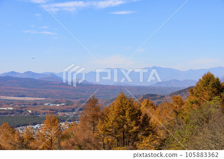 Autumn foliage seen from Nijumagari Pass 105883362