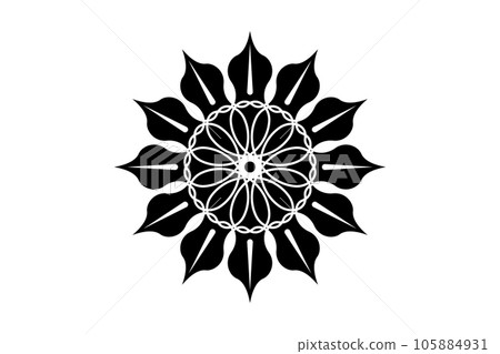 Flower of life mandala of sacred ancient geometry. Vector symbols and elements. Alchemy, religion, philosophy, astrology and spirituality themes. Cutting Logo icon isolated on white background Flower of life mandala of sacred ancient geometry. Vector symbols and elements. Alchemy, religion, philosophy, astrology and spirituality themes. Cutting Logo icon isolated on white background 105884931