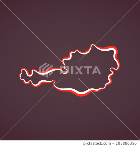 Austria - Outline Map Austria - Outline Map 105886356