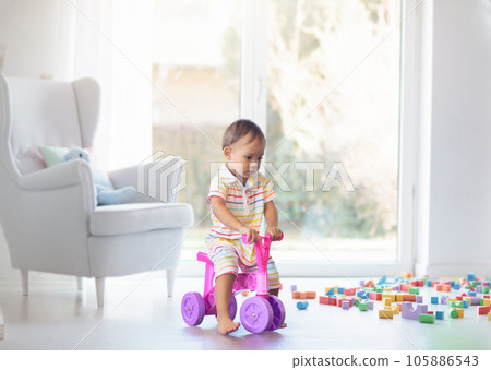 Cute baby boy in kindergarten or daycare. Cute baby boy in kindergarten or daycare. 105886543