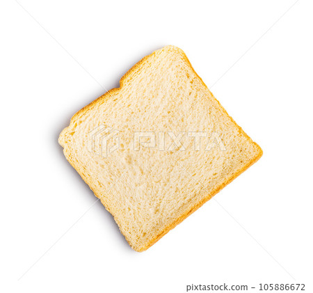 White sliced toast bread isolated on white background. White sliced toast bread isolated on white background. 105886672