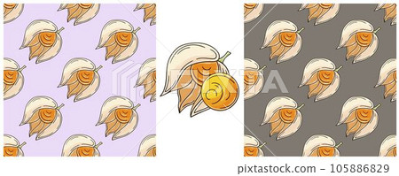 Seamless pattern. Color Set in hand draw style.... - Stock Illustration ...