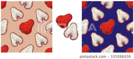 Seamless pattern. Color Set in hand draw style. Can be used for fabric and etc Seamless pattern. Color Set in hand draw style. Can be used for fabric and etc 105886836