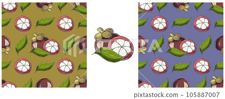 Seamless pattern. Color Set in hand draw style. Can be used for fabric and etc 105887007