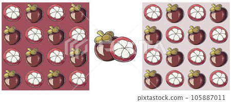Seamless pattern. Color Set in hand draw style. Can be used for fabric and etc 105887011