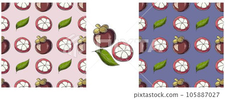 Seamless pattern. Color Set in hand draw style. Can be used for fabric and etc Seamless pattern. Color Set in hand draw style. Can be used for fabric and etc 105887027