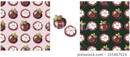 Seamless pattern. Color Set in hand draw style. Can be used for fabric and etc Seamless pattern. Color Set in hand draw style. Can be used for fabric and etc 105887028