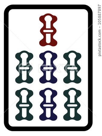 麻將牌七串 105887897