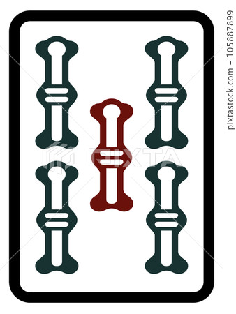 麻將牌 五串 105887899