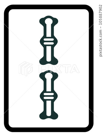 Two mahjong tiles Two mahjong tiles 105887902