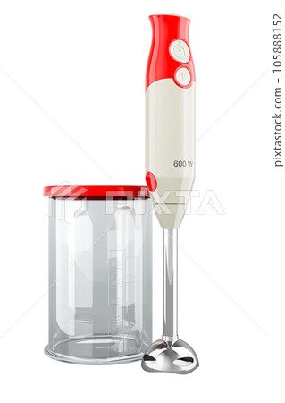 Immersion blender, 3D rendering Immersion blender, 3D rendering 105888152