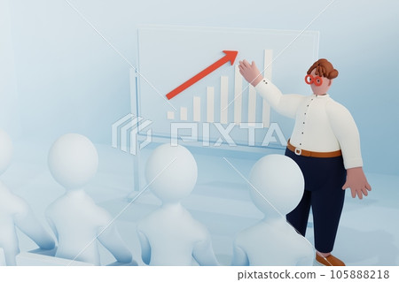 A man giving a presentation at a seminar venue 105888218