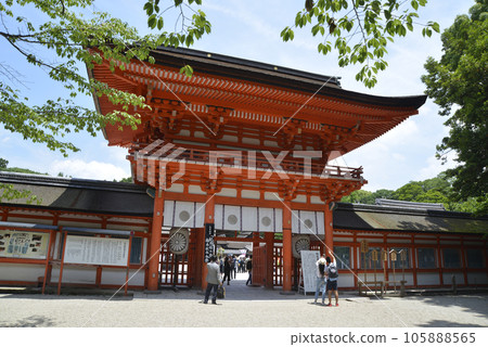 Shimogamo Shrine Tower Gate, Sakyo Ward, Kyoto City Shimogamo Shrine Tower Gate, Sakyo Ward, Kyoto City 105888565