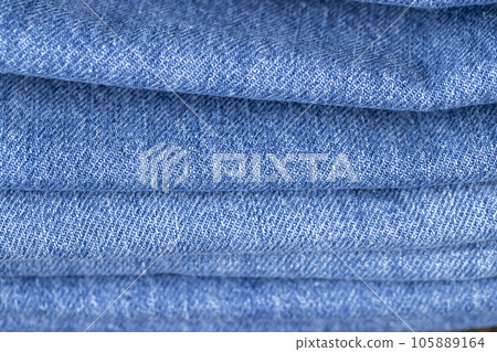 close-up of a new blue denim fabric close-up of a new blue denim fabric 105889164