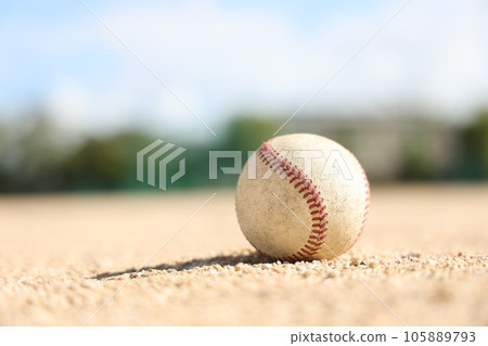ball on the ground ball on the ground 105889793