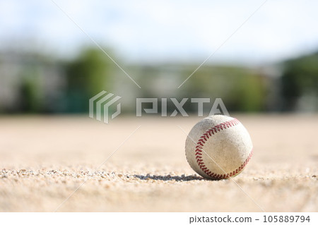 ball on the ground ball on the ground 105889794