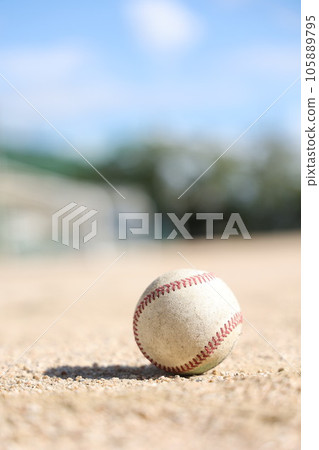 ball on the ground ball on the ground 105889795