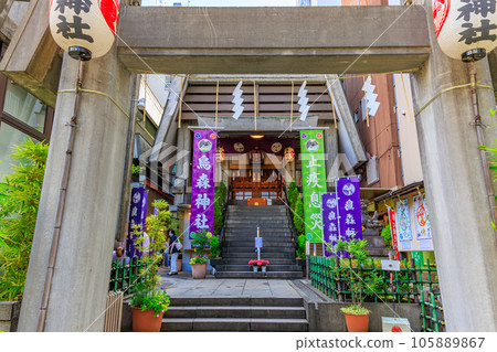 Karasumori Shrine in Shimbashi, Minato Ward, Tokyo 105889867