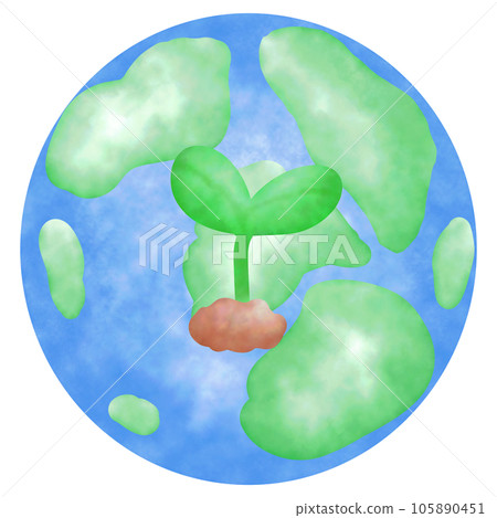 planting trees to reduce global warming 105890451