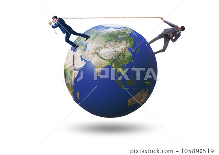 Illustration of global international conflict 105890519