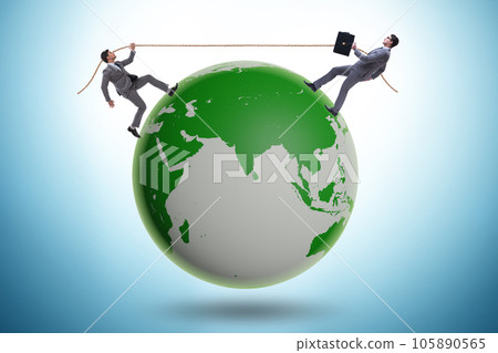 Illustration of global international conflict Illustration of global international conflict 105890565