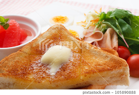 Bread studio shot breakfast image 105890888