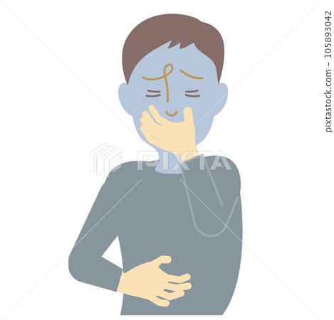 A man with nausea A man with nausea 105893042