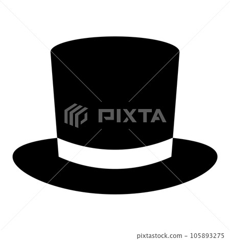 絲綢帽子圖標 105893275