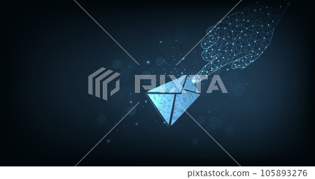 Email communication and digital marketing concept. Email communication and digital marketing concept. 105893276