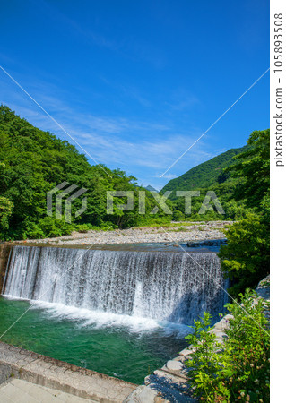 Yubiso River Sabo Dam Midsummer Scenery Minakami Town 105893508