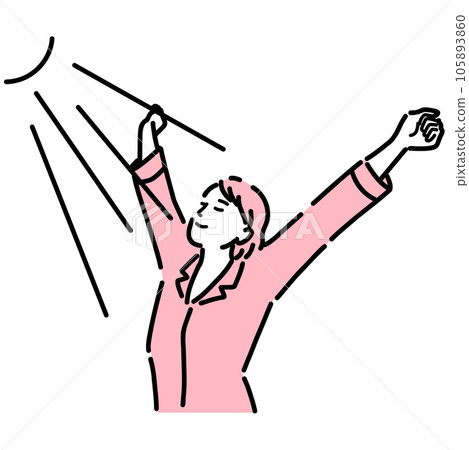 woman in the morning sun 105893860