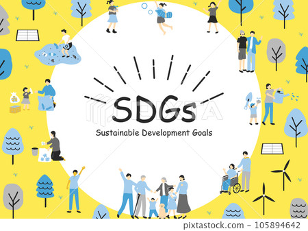 SDGs Sustainable Society Material Collection 105894642