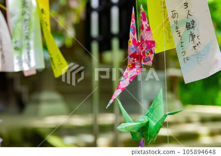 深大寺展示的摺紙鶴 105894648