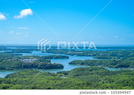 Yokoyama Observatory in sunny summer Yokoyama Observatory in sunny summer 105894997