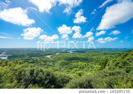 Yokoyama Observatory in sunny summer 105895150