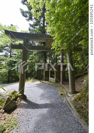 Enryakuji Temple on Mt. Hiei Mudojidani Torii Gate Sakamoto, Otsu City, Shiga Prefecture Enryakuji Temple on Mt. Hiei Mudojidani Torii Gate Sakamoto, Otsu City, Shiga Prefecture 105895241