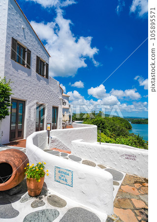 Shima Mediterranean Village in sunny summer Shima Mediterranean Village in sunny summer 105895571