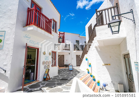 Shima Mediterranean Village in sunny summer 105895581