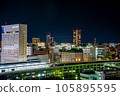 Night view of Okayama city 105895595