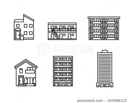 Various house and property icon sets 105896325