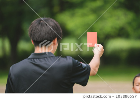 red card, football, soccer 105896557