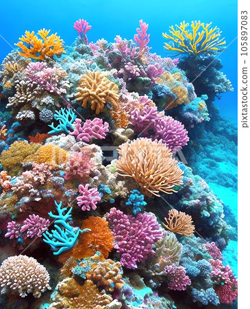 Colorful coral 105897083