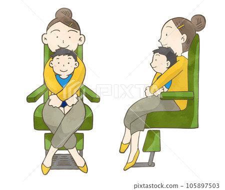 How to secure a child for safe examination Hands are crossed How to secure a child for safe examination Hands are crossed 105897503