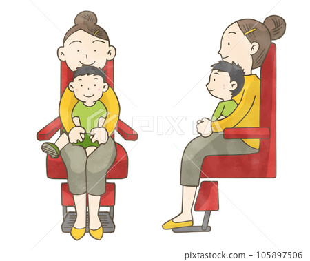 How to secure a child for safe examination Don't cross your hands 105897506